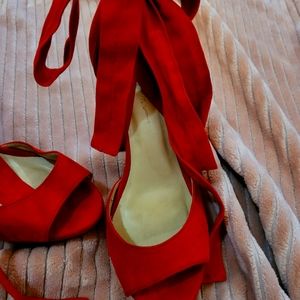 Red Wild Diva high heels, 8.5